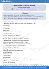 Đề thi giữa kì 1 Sinh 10 Kết nối tri thức - Đề số 6